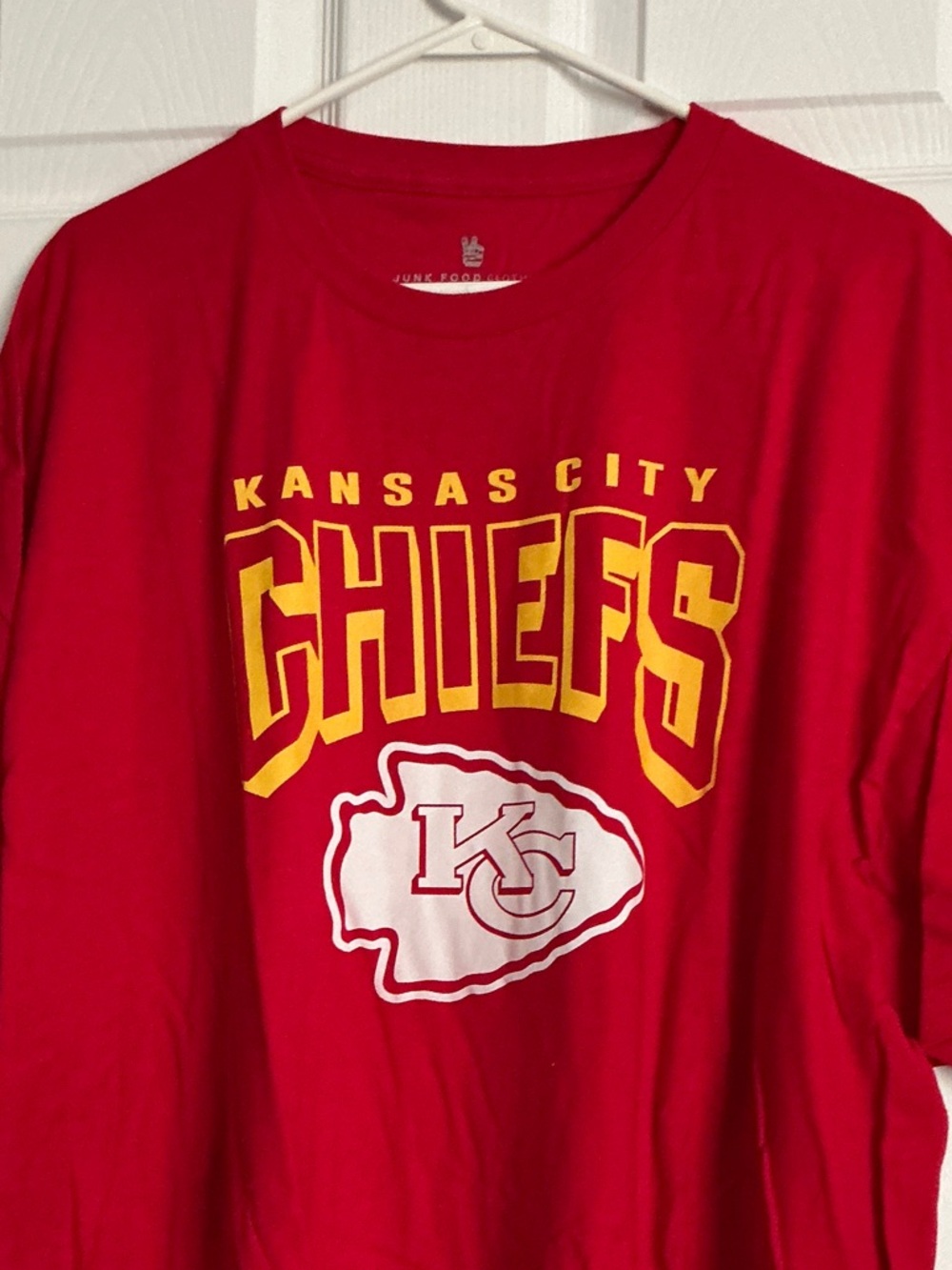 Junk Food Clothing Red and Yellow NFL Graphic Tee